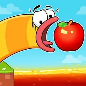 Apple Worm - free online game at Ikejiq